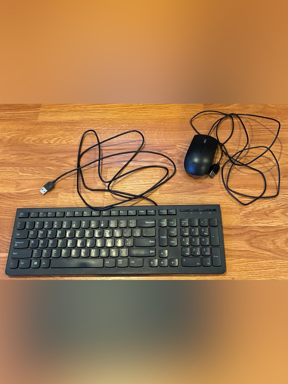 Lenovo KB4721 Wired Keyboard USB Cliclet & Mouse
